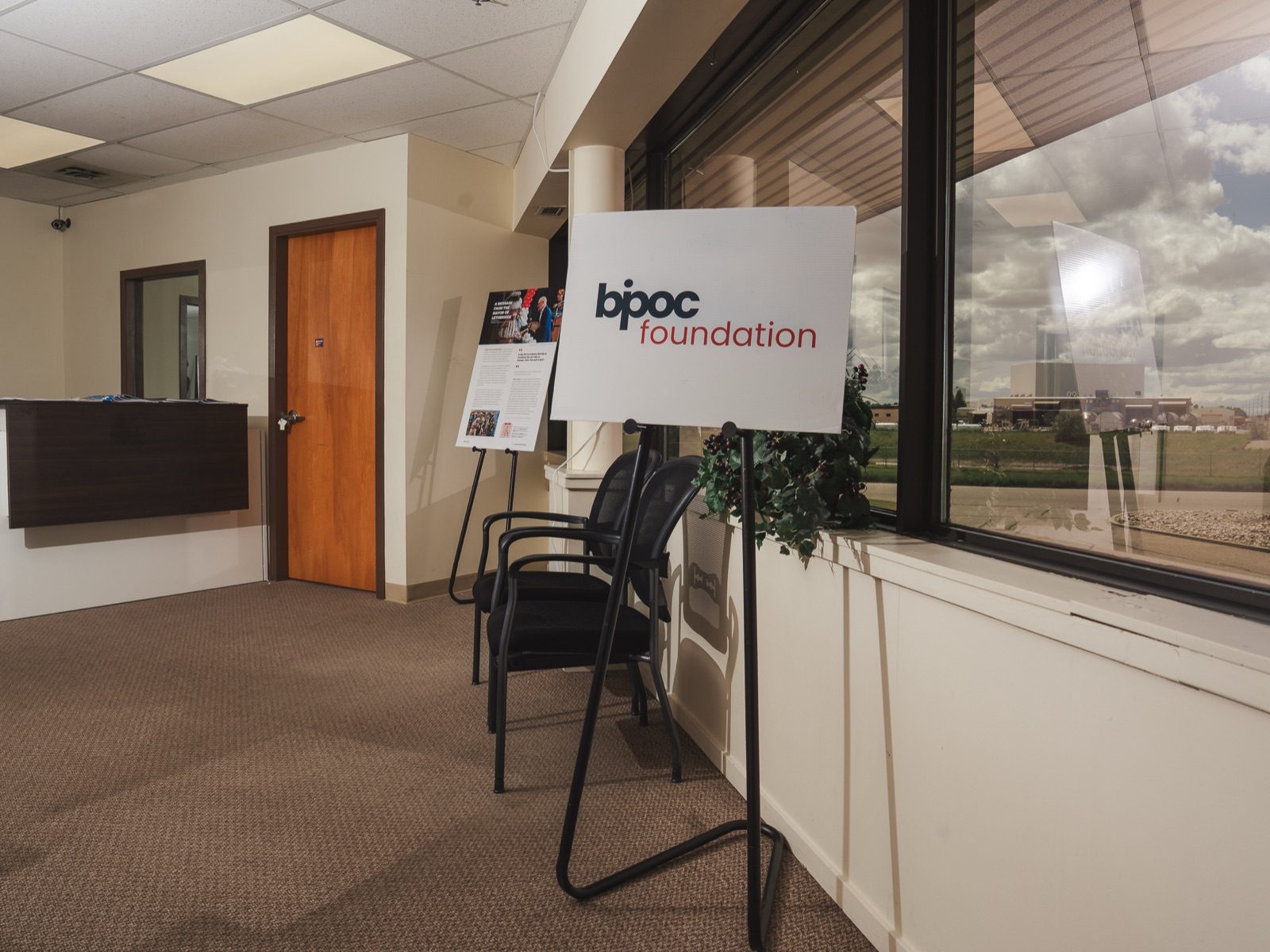 Studio lobby and reception desk